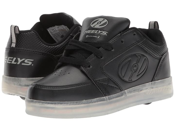 Heelys Premium 1 Lo (little Kid/big Kid/adult) (black-t) Kids Shoes
