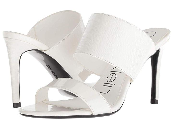 Calvin Klein Rema (white Patent Smooth) Women's Shoes