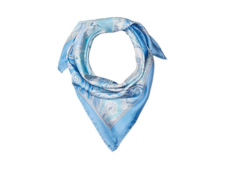 Lauren Ralph Lauren Sandra Silk Square Scarf (light Blue) Scarves