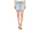 Hudson Jeans Vivid Denim Mini Skirt W/ Raw Hem In High Dry (high/dry) Women's Skirt