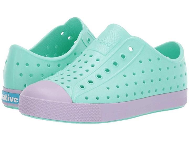 Native Kids Shoes Jefferson (little Kid/big Kid) (glass Green/taro Purple) Kid's Shoes