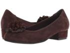 David Tate Quick (brown Suede/lizard Print) Women's Flat Shoes