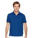Lacoste Short Sleeve Solid Stretch Pique Regular (marino) Men's Short Sleeve Pullover