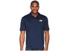 Champion College Michigan Wolverines Textured Solid Polo (navy) Men's Short Sleeve Pullover