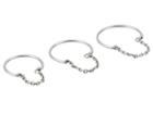 French Connection Delicate Band And Chain Detail Midi Ring Set (silver) Ring