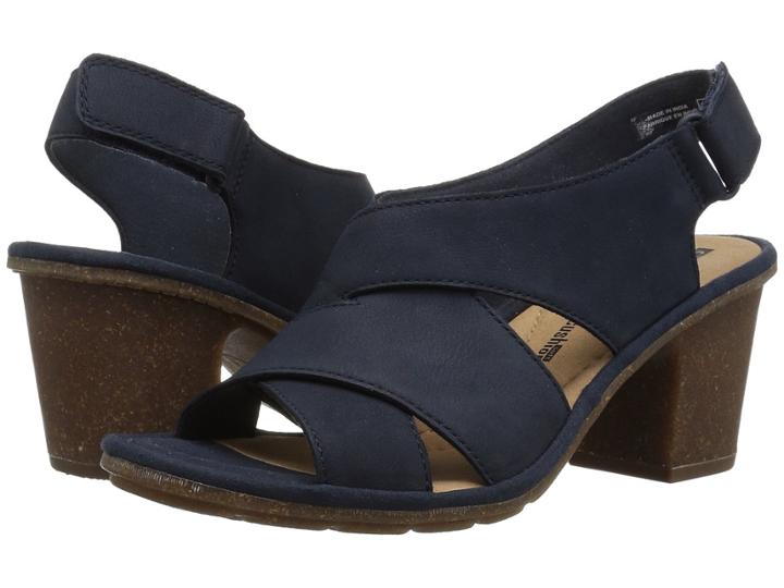 Clarks Sashlin Nolte (navy Nubuck) Women's Shoes