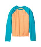Columbia Kids Mini Breaker Printed Long Sleeve Sunguard (little Kids/big Kids) (geyser/bright Peach Mini Print) Girl's Long Sleeve Pullover