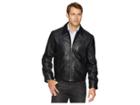 Scully Barron Soft Leather Zip Front Jacket (black) Men's Coat