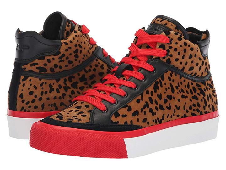 Rag & Bone Rb Army High Sneaker (tan Cheetah) Women's Lace Up Casual Shoes