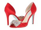 Blue By Betsey Johnson Gown (red Satin) High Heels