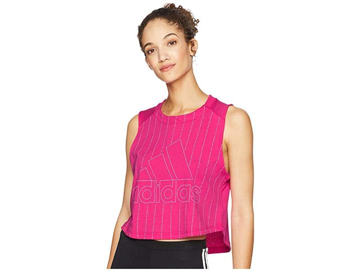 Adidas Sport Id Tank Top (real Magenta/white) Women's Sleeveless