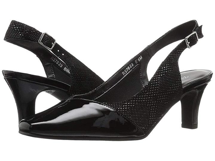 Walking Cradles Ramona (navy Teardrop Print/navy Patent) Women's  Shoes