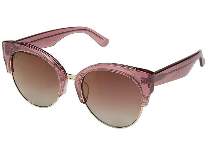 Diff Eyewear Stella (quartz Glitter/rose) Fashion Sunglasses
