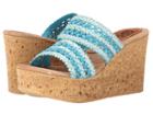 Sbicca Viejo (blue) Women's Wedge Shoes