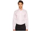 Eton Slim Fit Mini Herringbone Shirt (pink) Men's Clothing