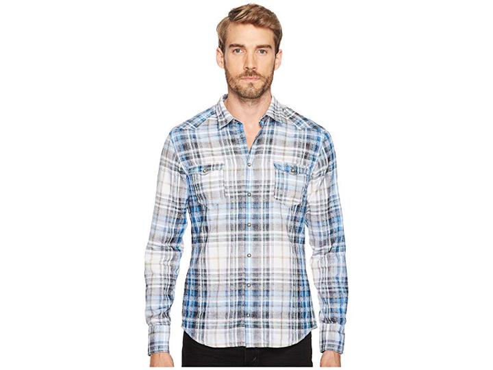 Boss Orange Erodeo Shirt (blue) Men's Clothing