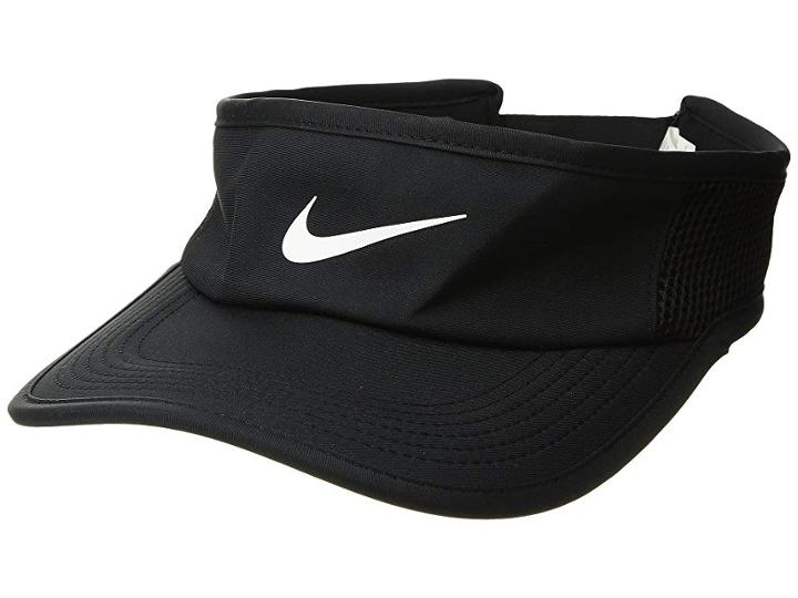 Nike Aerobill Featherlight Visor (black/black/white) Baseball Caps