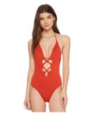 Isabella Rose Paradise Maillot (paprika) Women's Swimsuits One Piece