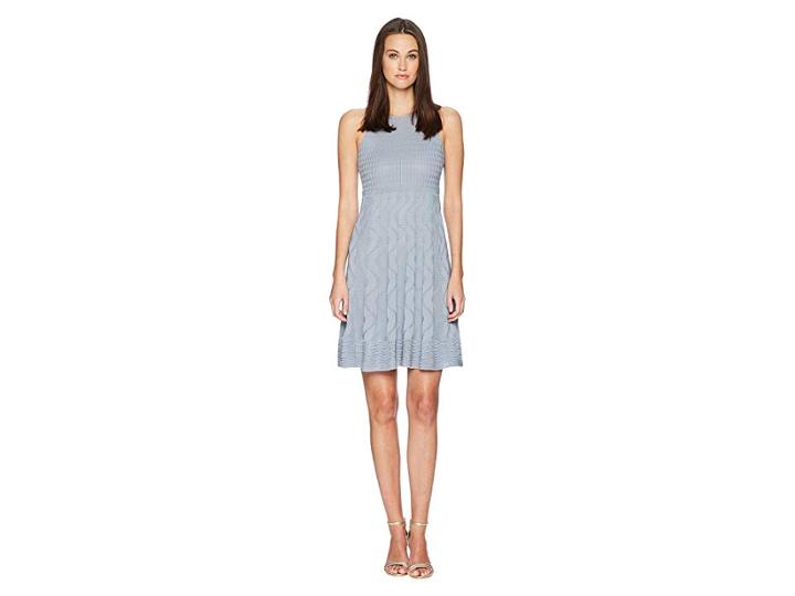 M Missoni Solid Knit Dress (gray) Women's Dress