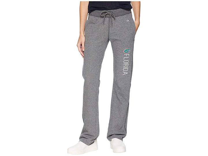 Champion College Florida Gators University Fleece Open Bottom Pants (granite Heather) Women's Casual Pants