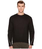Mcq Zipper Sweatshirt (black Melange) Men's Sweatshirt