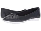 Clarks Gracelin Lea (navy Leather) Women's Shoes