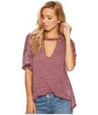 Free People Jordan Tee (wine) Women's T Shirt