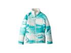 The North Face Kids Reversible Mossbud Swirl Jacket (little Kids/big Kids) (kokomo Green Snow Wave Print) Girl's Coat