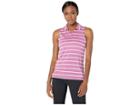Nike Golf Dry Polo Sleeveless Stripe (true Berry/true Berry) Women's Sleeveless