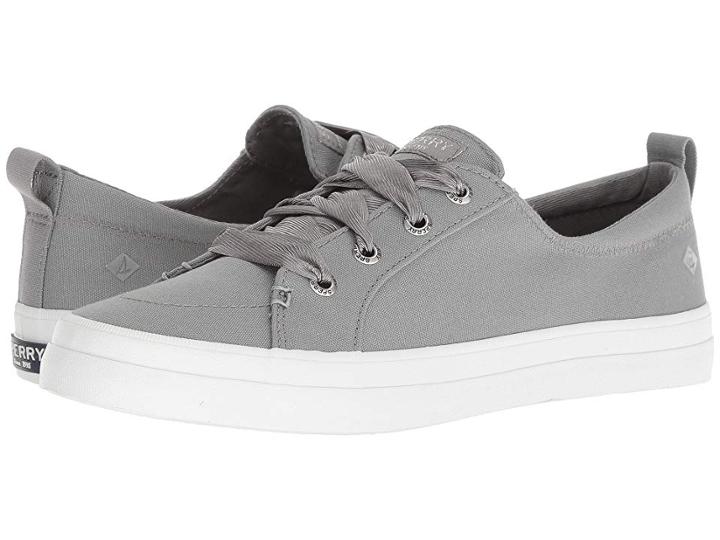 Sperry Crest Vibe Satin Lace (grey) Women's Lace Up Casual Shoes