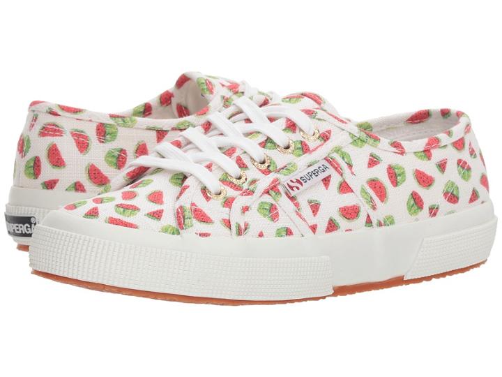 Superga 2750 Linen Fruitw Sneaker (watermelon) Women's Shoes