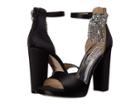 Badgley Mischka Fascinate (black Satin) Women's Shoes