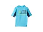 Under Armour Kids H20 Reveal Short Sleeve Rashguard (big Kids) (alpine) Boy's Swimwear
