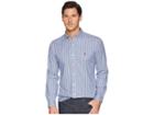 Polo Ralph Lauren Classic Fit Lightweight Twill (cadet Blue/white Multi) Men's Clothing