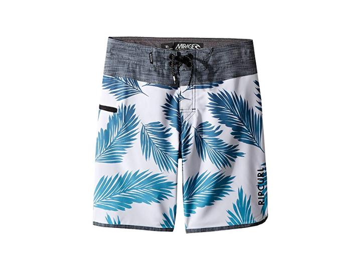 Rip Curl Kids Mirage Mason Rockies Boardshorts (big Kids) (light Blue) Boy's Swimwear