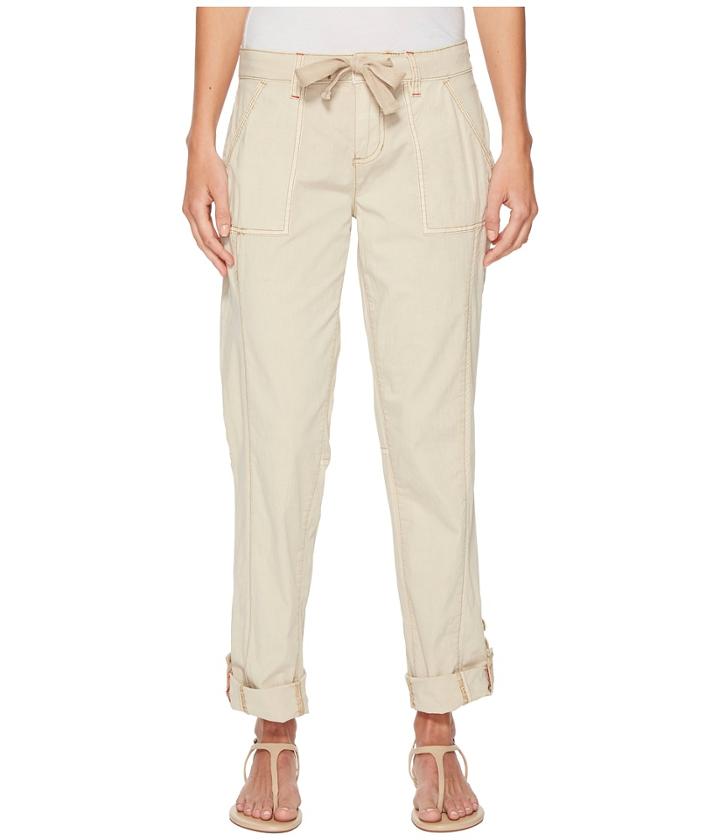 Jag Jeans Juliet Tabbed Cuff Pants In Breezy Poplin (baby Camel) Women's Casual Pants
