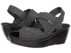 Bernie Mev. Jessica (black Shimmer) Women's Wedge Shoes