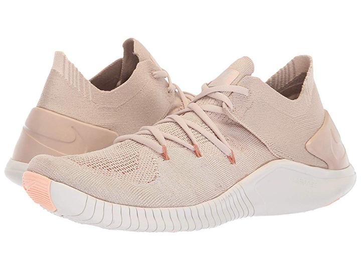Nike Free Tr Flyknit 3 (particle Beige/particle Beige/phantom) Women's Cross Training Shoes