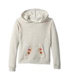 O'neill Kids Brianna Pullover Hooded Fleece (big Kids) (heather Grey) Girl's Sweatshirt
