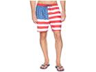Vineyard Vines Usa Flag Chappy Swim Trunks (moonshine) Men's Swimwear