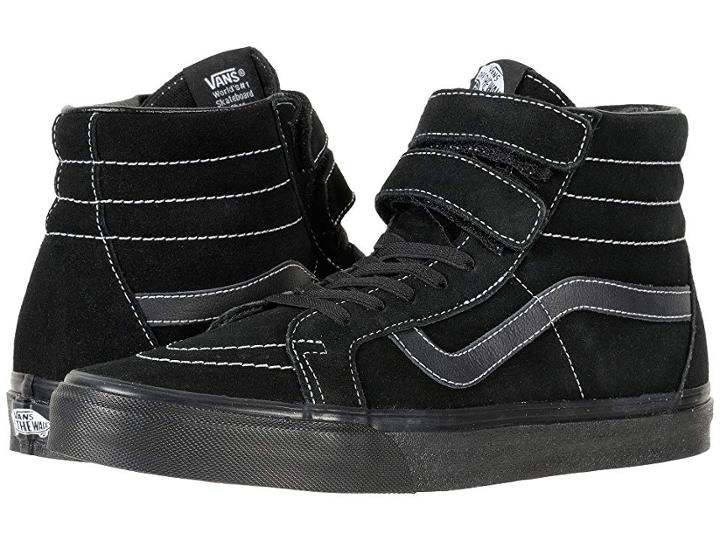 Vans Sk8-hi Reissue V ((white Stitch) Suede/black) Men's Skate Shoes