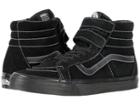 Vans Sk8-hi Reissue V ((white Stitch) Suede/black) Men's Skate Shoes