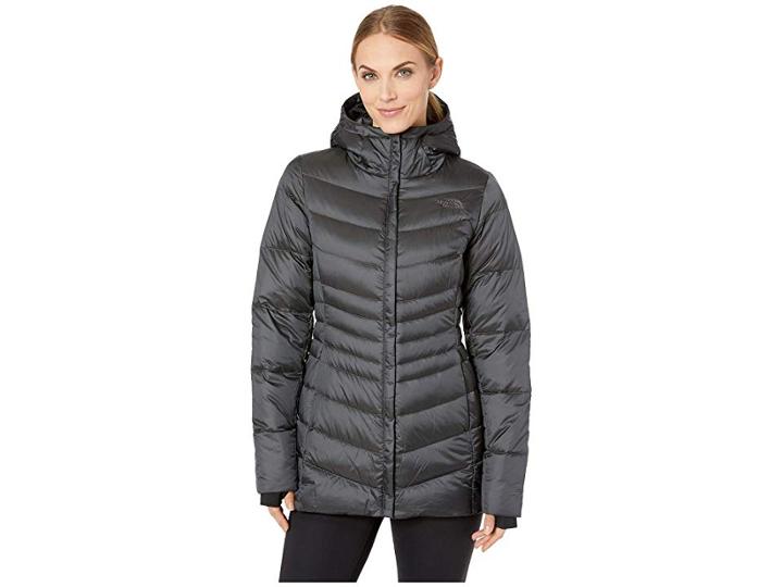 The North Face Aconcagua Parka Ii (shiny Asphalt Grey) Women's Coat