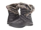 The North Face Thermoball Microbaffle Bootie Ii (shiny Tnf Black/smoked Pearl Grey) Women's Pull-on Boots