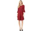 Nic+zoe Celestial Stud Dress (ruby) Women's Dress