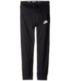 Nike Kids Sportswear Advance 15 Slim Fit Pant (little Kids/big Kids) (black/white) Boy's Casual Pants