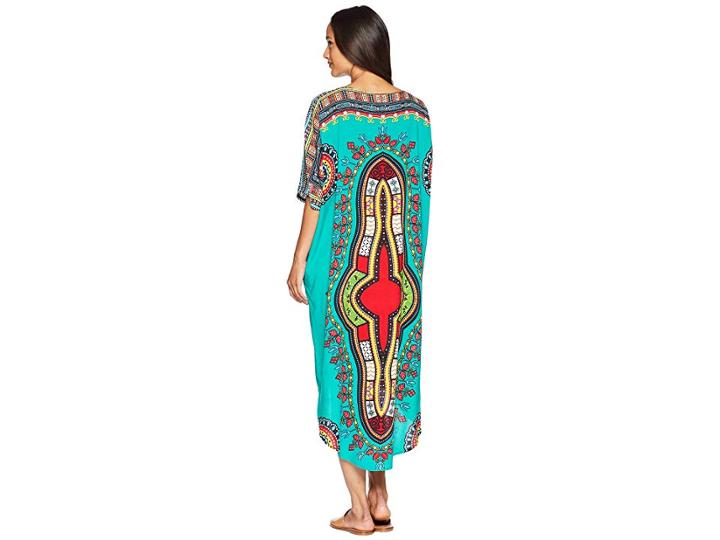 Plush Soleil Bali Kimono (teal) Women's Clothing