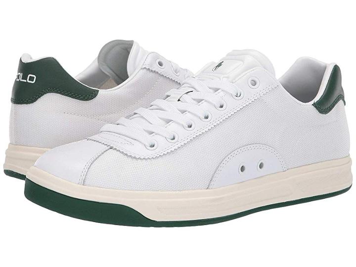 Polo Ralph Lauren Court 100 (white/new Forest) Men's Shoes