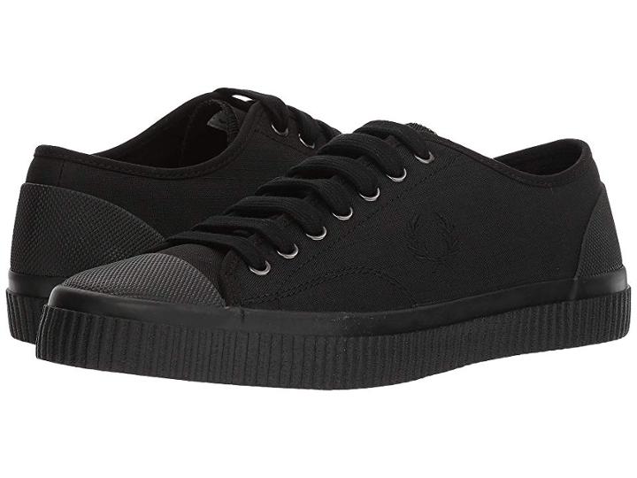Fred Perry Hughes Cotton Ripstop (black) Men's Shoes
