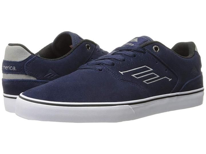 Emerica The Reynolds Low Vulc (navy/grey/white) Men's Skate Shoes